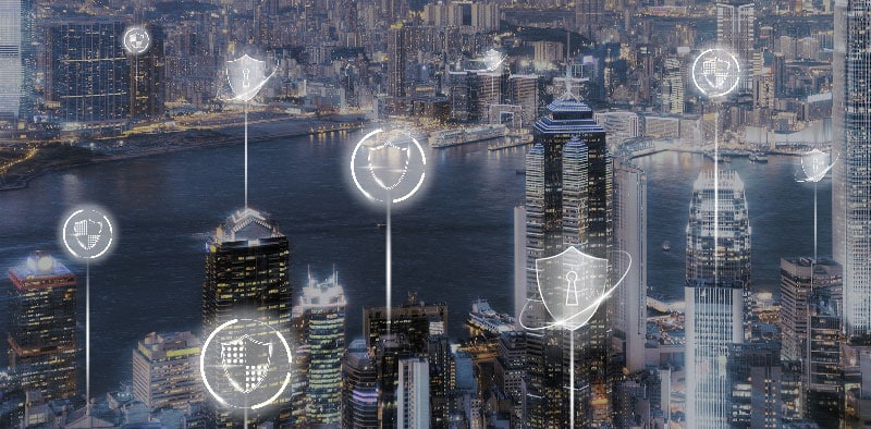 smart city security background digital transformation digitalightv